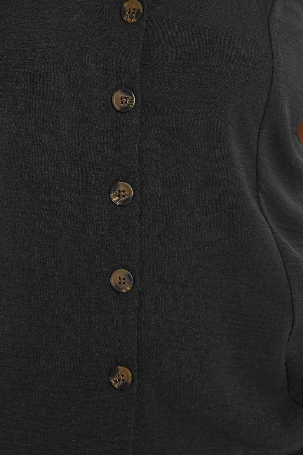 Yours Curve Black Button Through Waistcoat - 30-32 Image 4