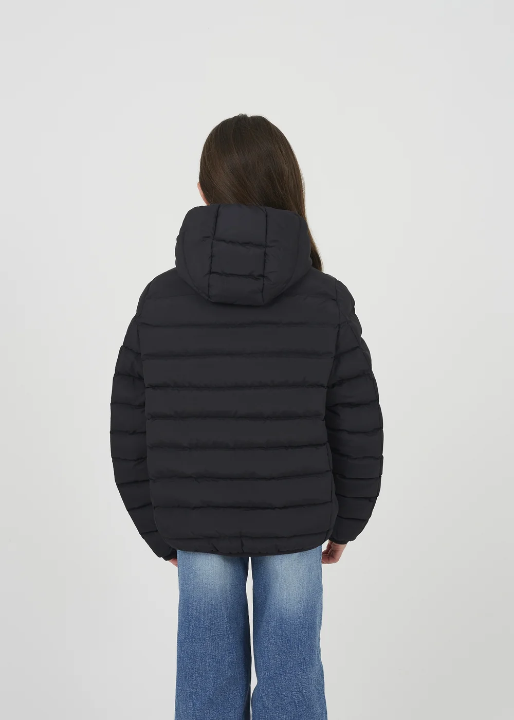 Brave Soul Black Hooded Padded Jacket (7-13 yrs) - 7-8 Yrs Image 2