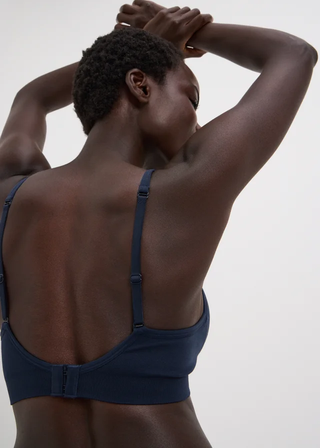 2 Pack Nude & Navy Seamless Moulded Bras