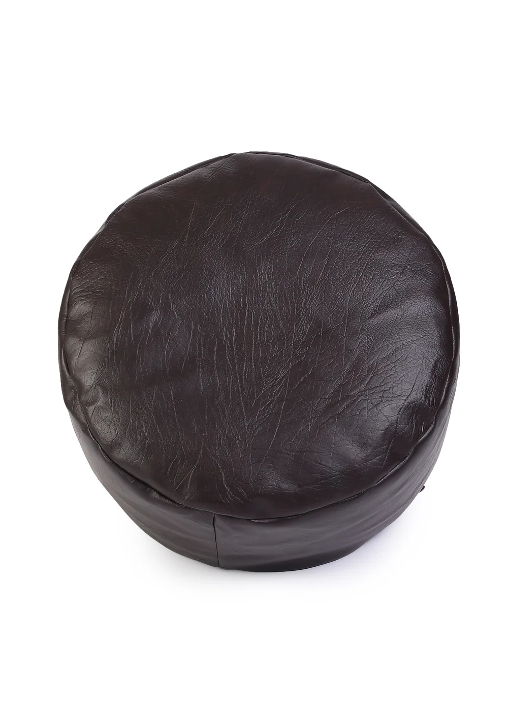 Kaikoo Brown Faux Leather Footstool - One Size Image 3