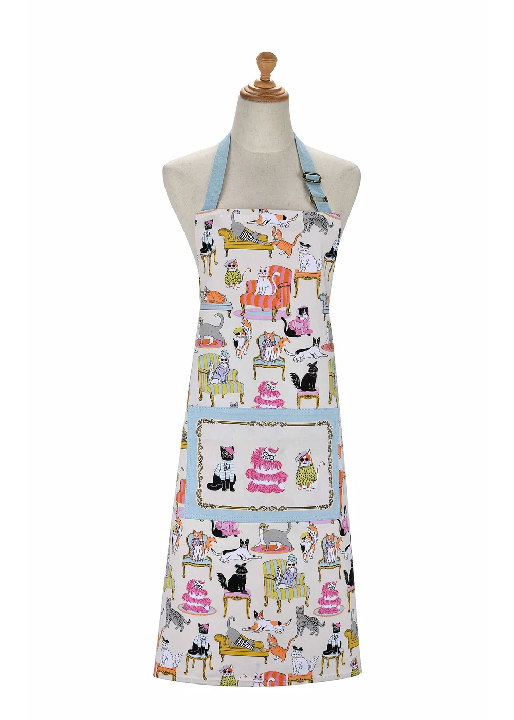 Ulster Weavers Cool Cats Multi Colour Apron - Cotton - One Size Image 1