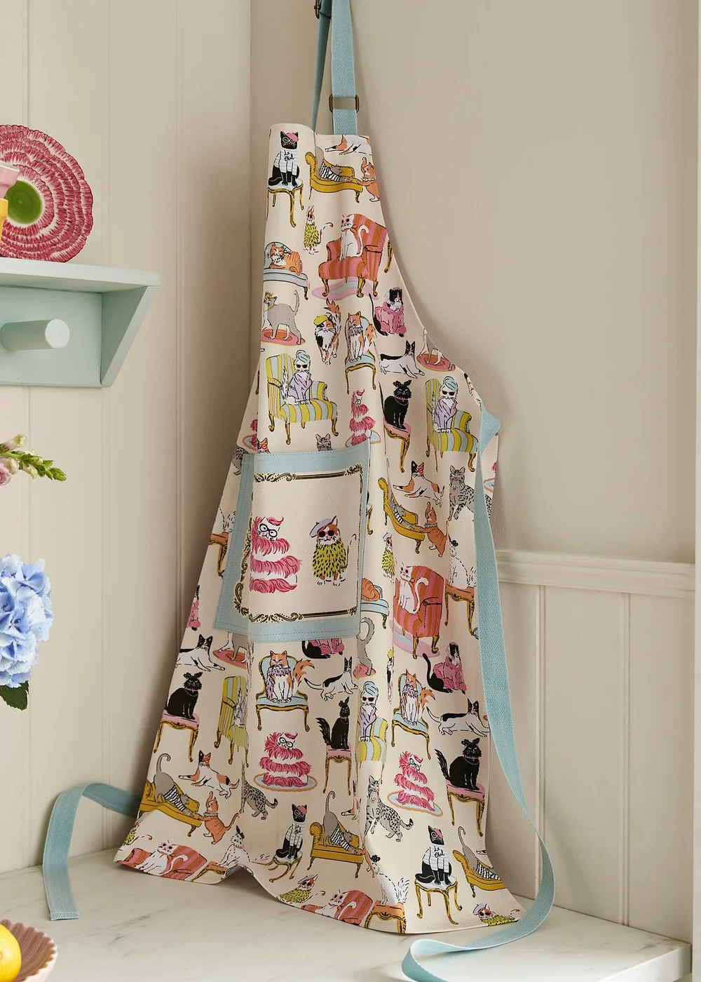 Ulster Weavers Cool Cats Multi Colour Apron - Cotton - One Size Image 2