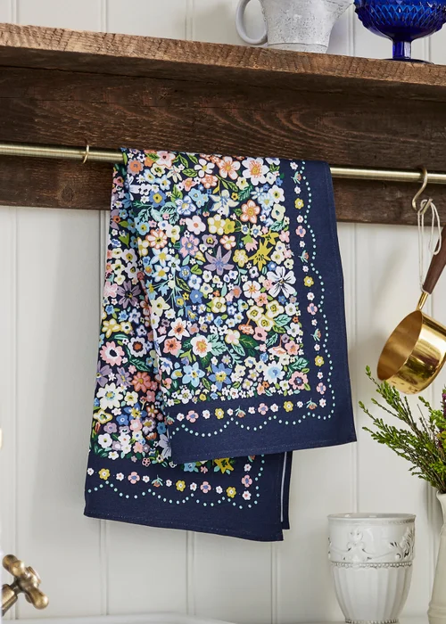 Ulster Weavers Confetti Floral Multi Colour Tea Towel - Cotton - One Size Image 2