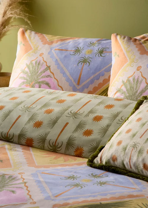 furn. Tropicala Printed Multicoloured Duvet Cover Set - Single Image 2