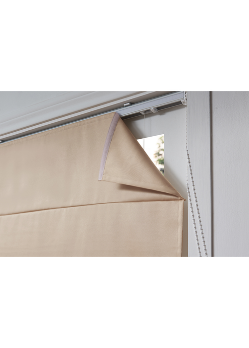 Little Black Book Natural Blackout Roman Blind - 60x140cm Image 6