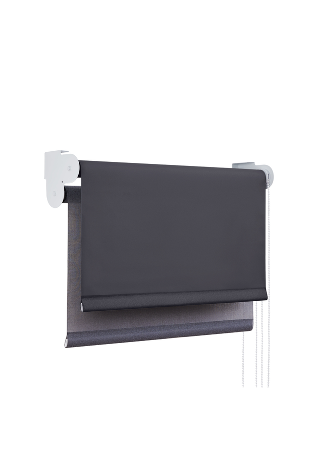 Little Black Book Slate Grey D. Roller Blind