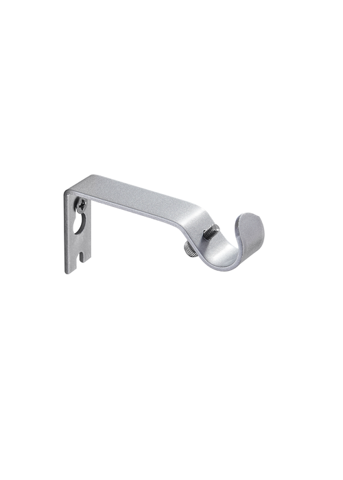 Little Black Book Silver Extendable Ball Curtain Pole - 120-210cm Image 5