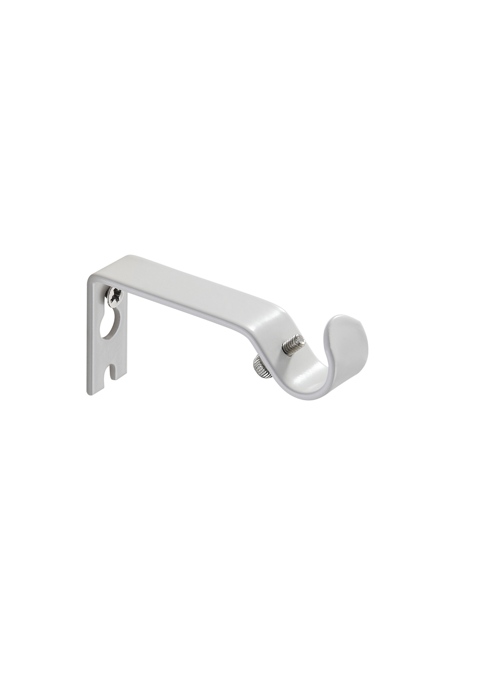 Little Black Book White Extendable Ball Curtain Pole - 70-120cm Image 5