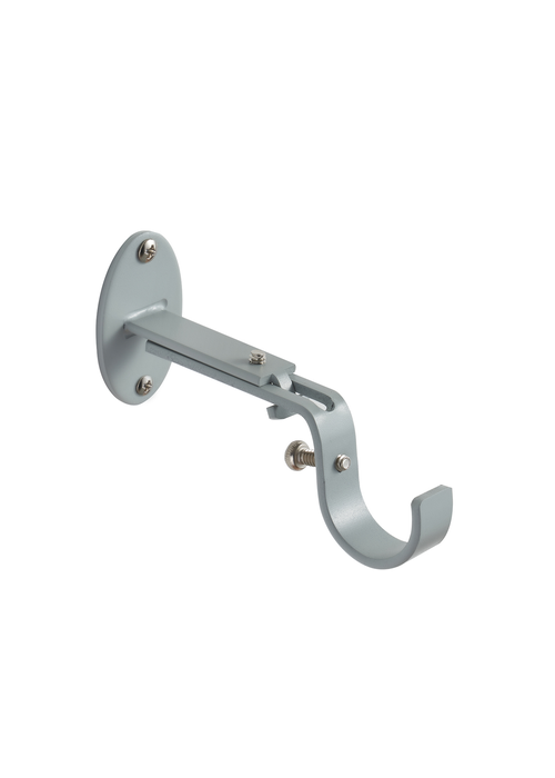 Little Black Book Grey Extendable Ball Curtain Pole - 70-120cm Image 5