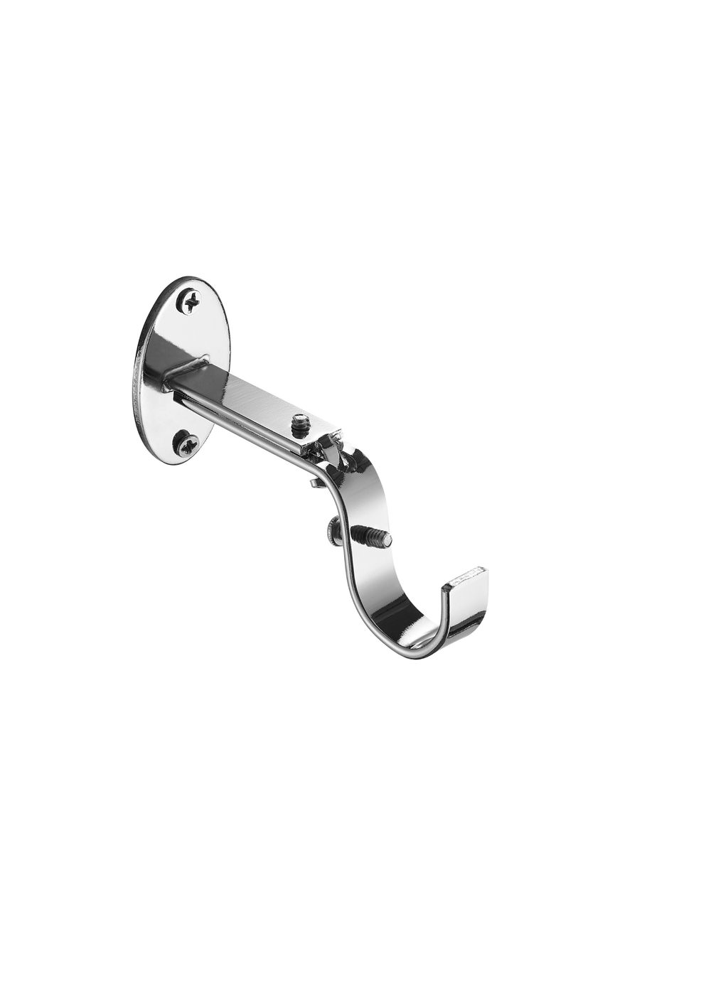 Little Black Book Chrome Extendable Ball Curtain Pole - 70-120cm Image 5