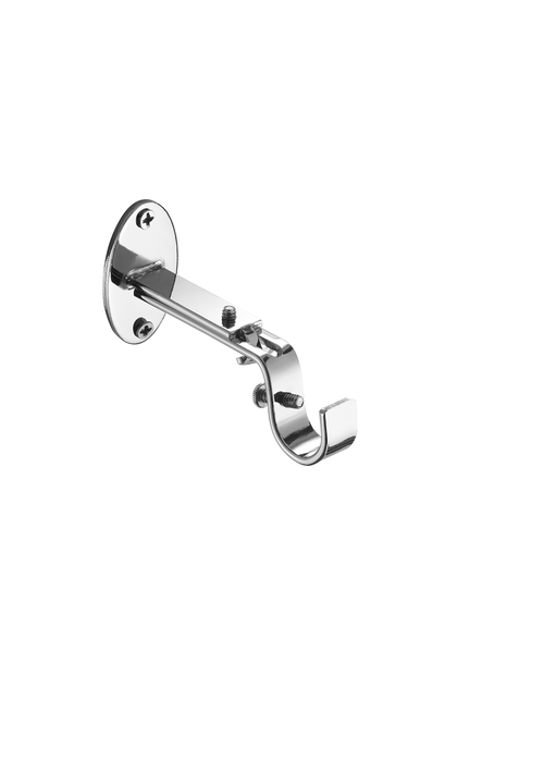 Little Black Book Chrome Extendable Ball Curtain Pole - 70-120cm Image 5