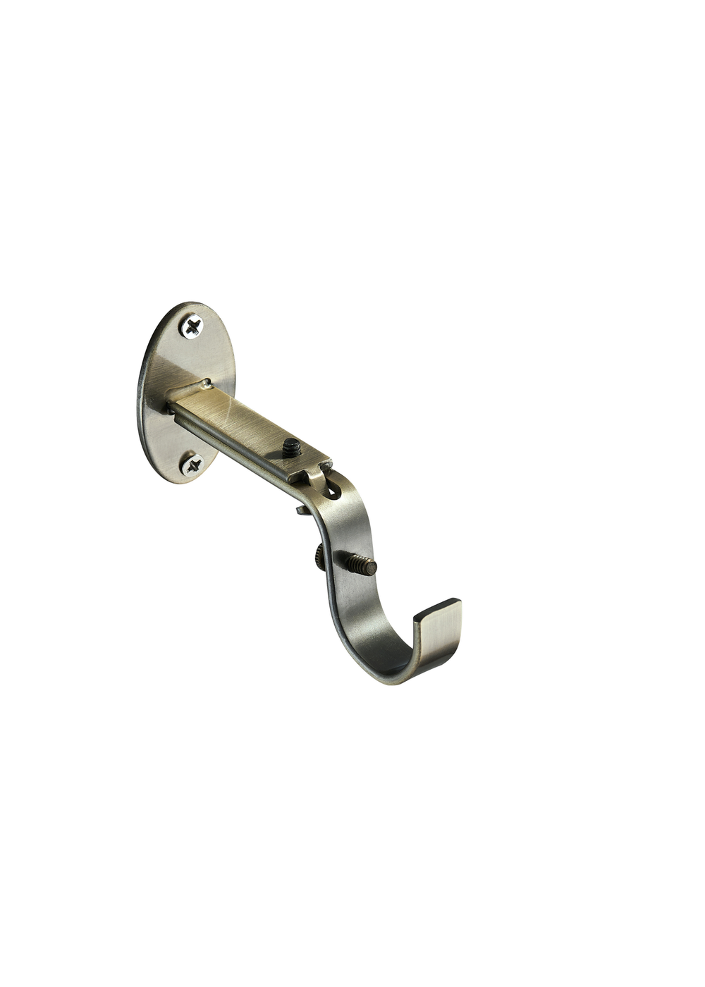 Little Black Book Antique Brass Extendable Ball Eyelet Curtain Pole - 70-120cm Image 4