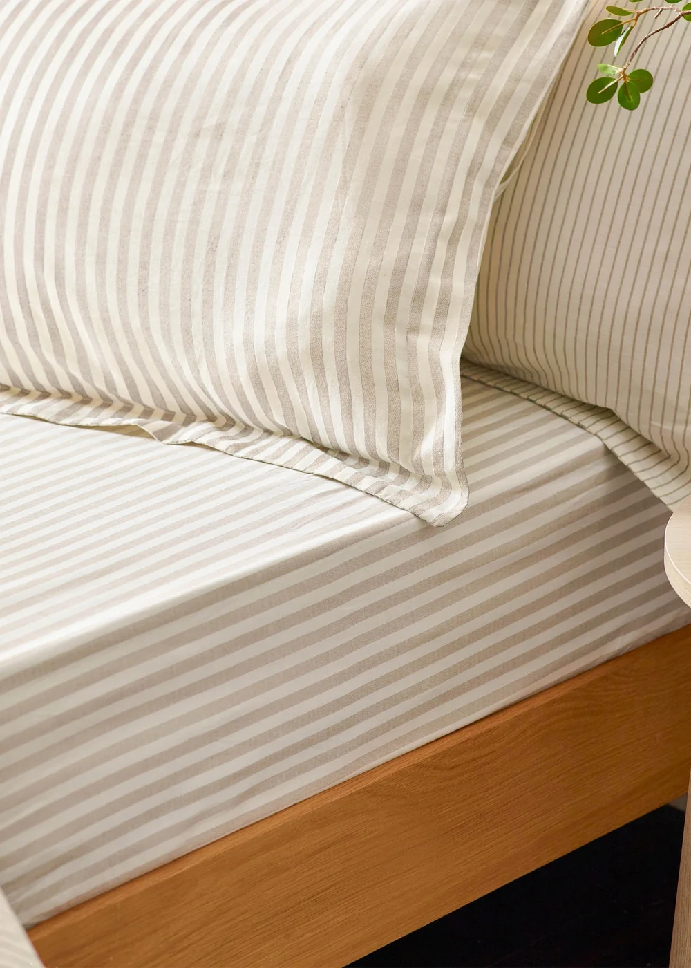 Yard Hebden Melange Stripe Natural Pillowcase - HU1 Image 2