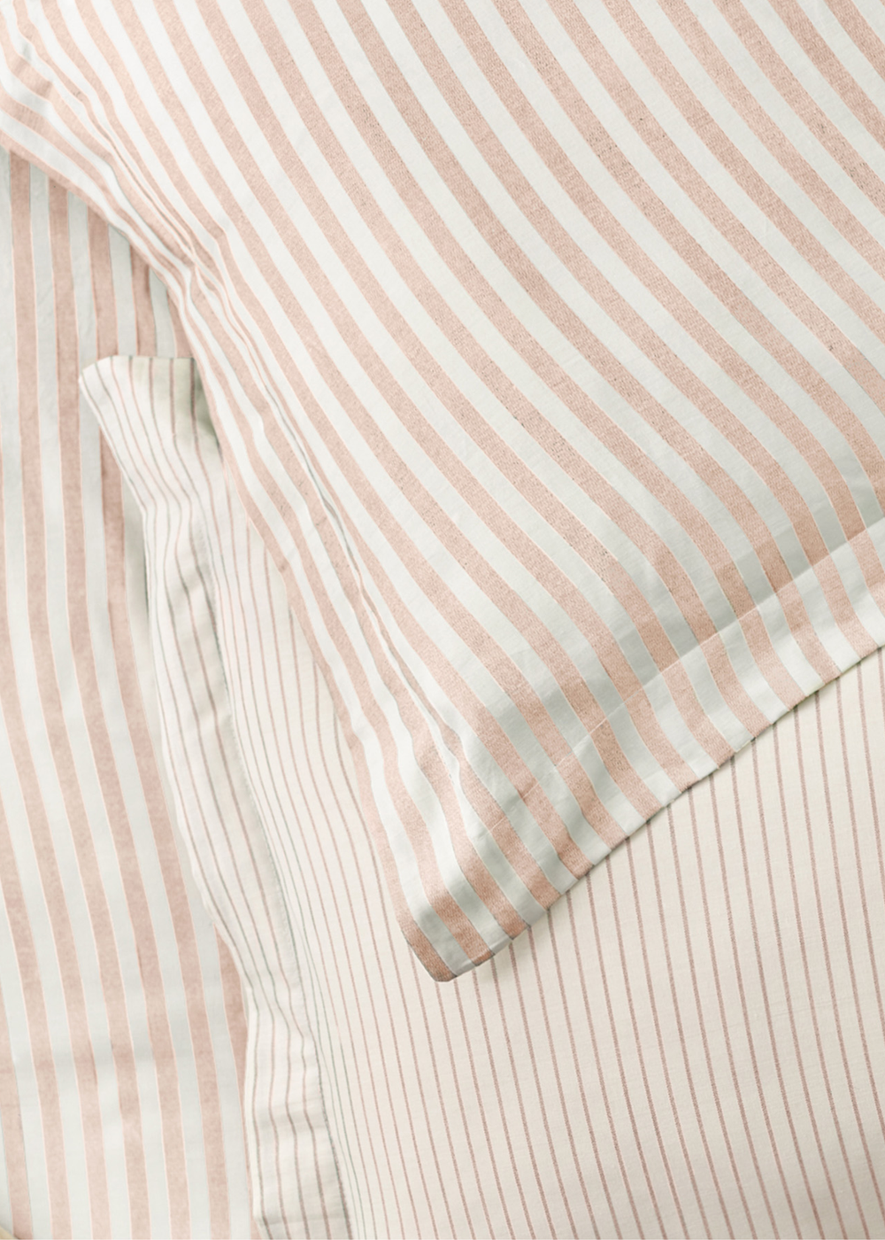 Yard Hebden Melange Stripe Blush Pillowcase - HU1 Image 2