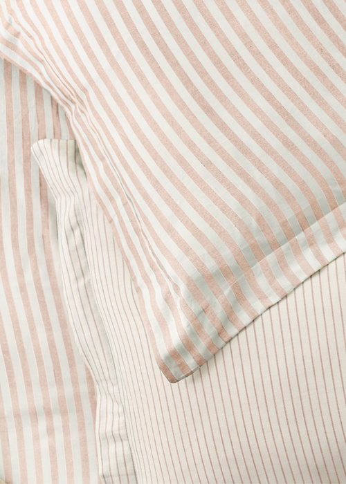 Yard Hebden Melange Stripe Blush Pillowcase - HU1 Image 2