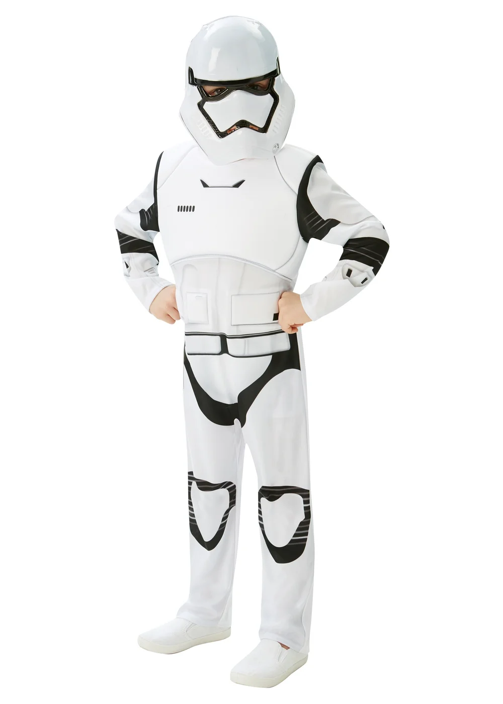 Star Wars Ep7 Stormtrooper Deluxe Costume (7-14 Years) - 7-8 Yrs Image 1