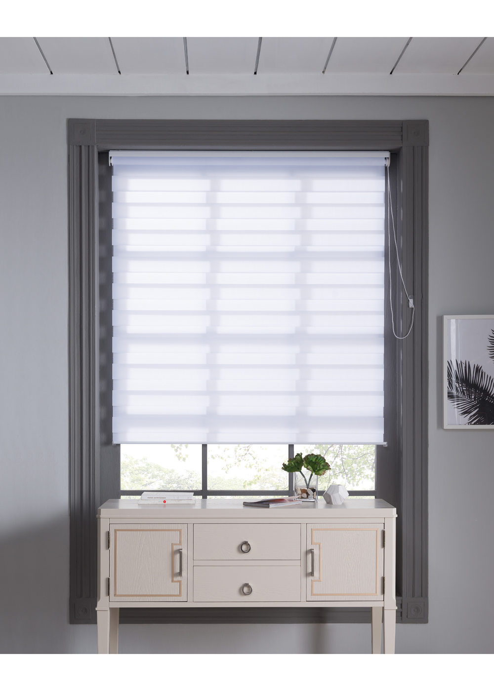 Little Black Book White Day & Night Blind - 70x160cm Image 1
