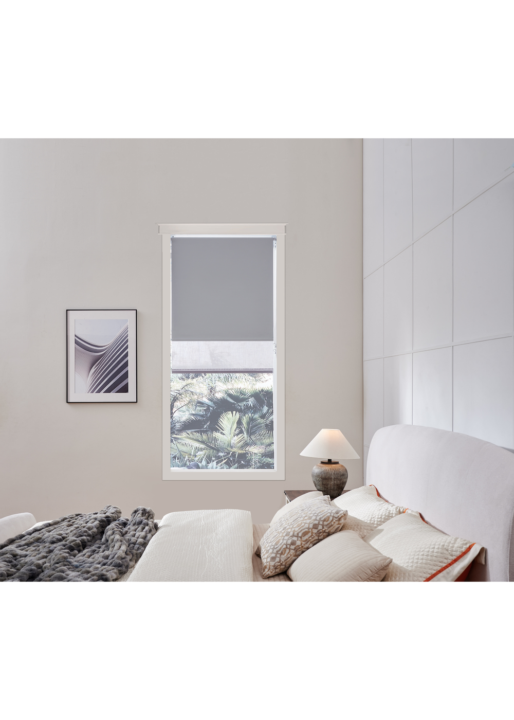 Little Black Book Cloud Grey D. Roller Blind - 60x160cm Image 2