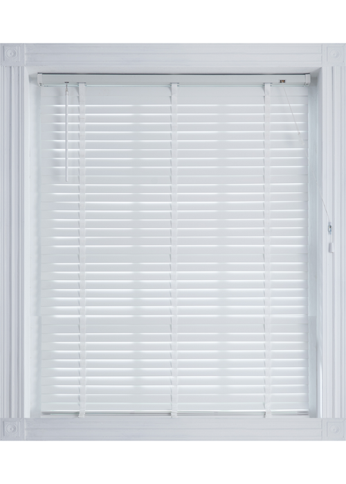 Little Black Book White FSC Wood Venetian (50mm) - 60x130cm Image 1