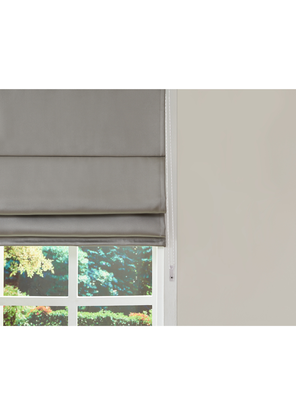 Little Black Book Dove Grey Blackout Roman Blind - 60x140cm Image 5