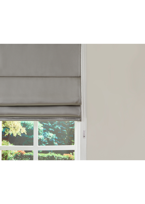 Little Black Book Dove Grey Blackout Roman Blind - 60x140cm Image 5