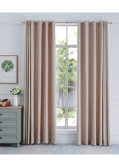 Little Black Book Stainless Steel Extendable Stopped Curtain Pole - 120-210cm Image 2