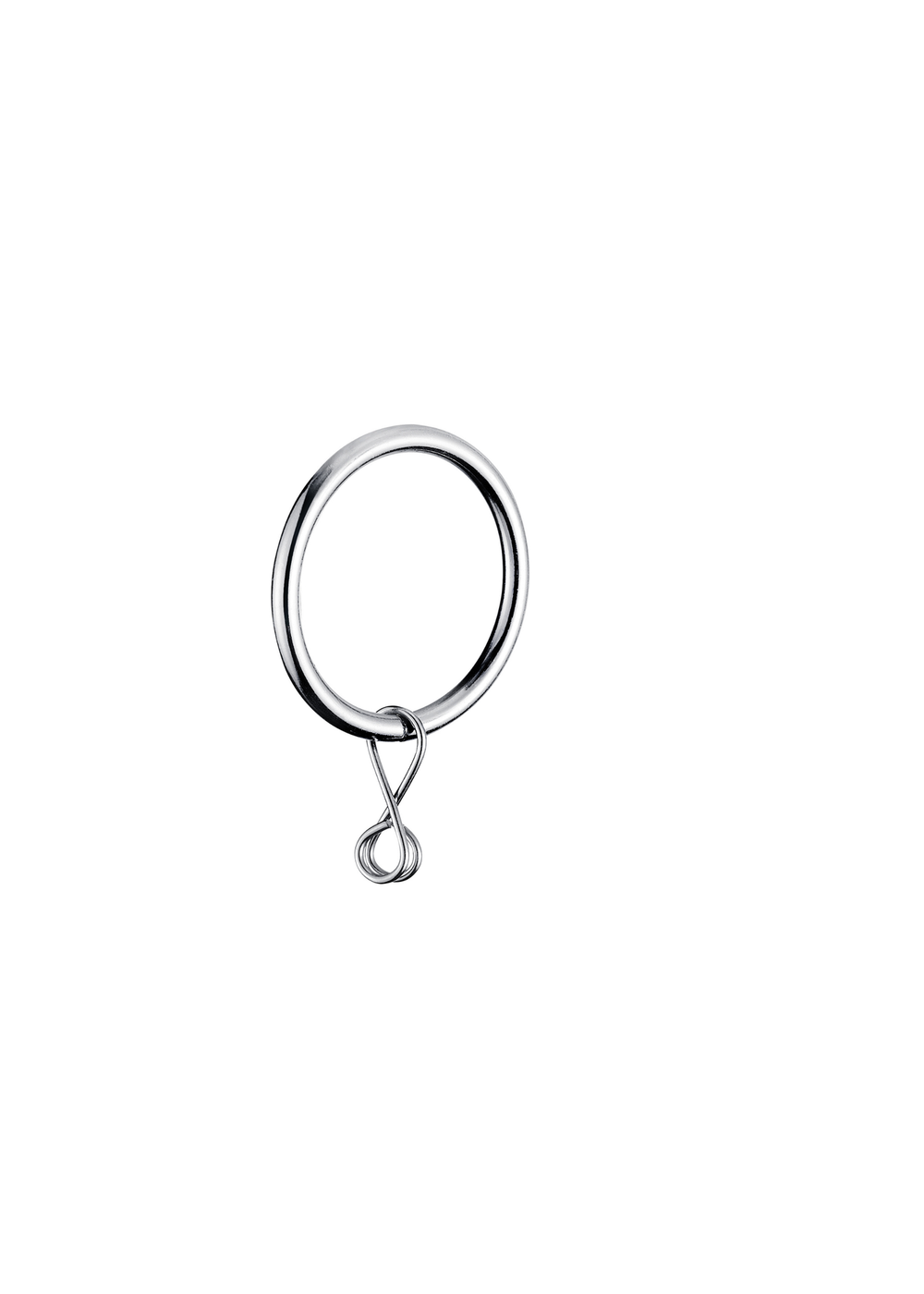 Little Black Book Silver Steel Extendable Diamante Cylinder Curtain Pole(110cm-300cm) - 70-120cm Image 4