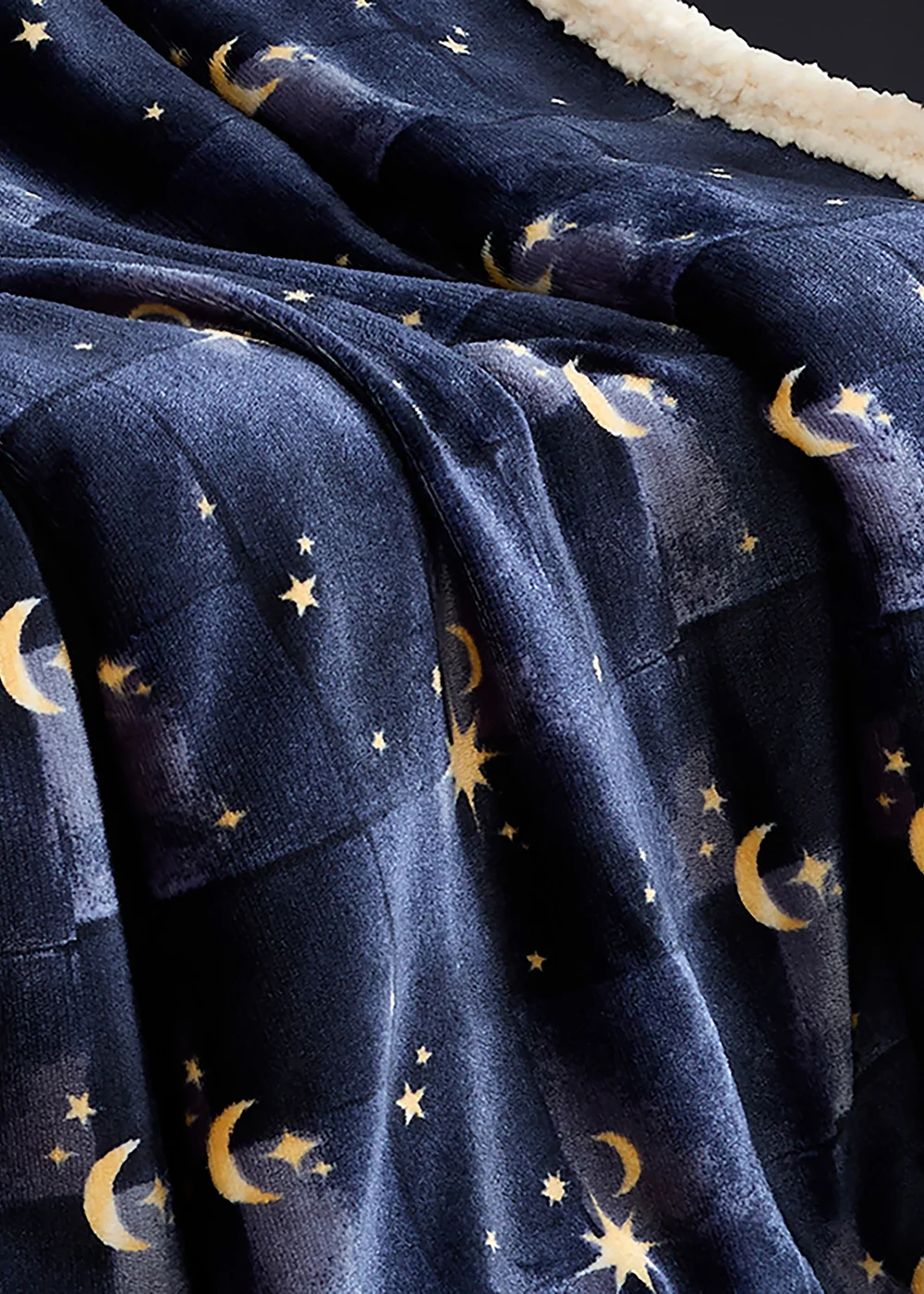 Fusion Cosmic Star Soft Fleece Navy Throw - One Size Image 4