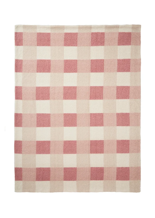 Appletree Ashford Check Reversible Natural Throw