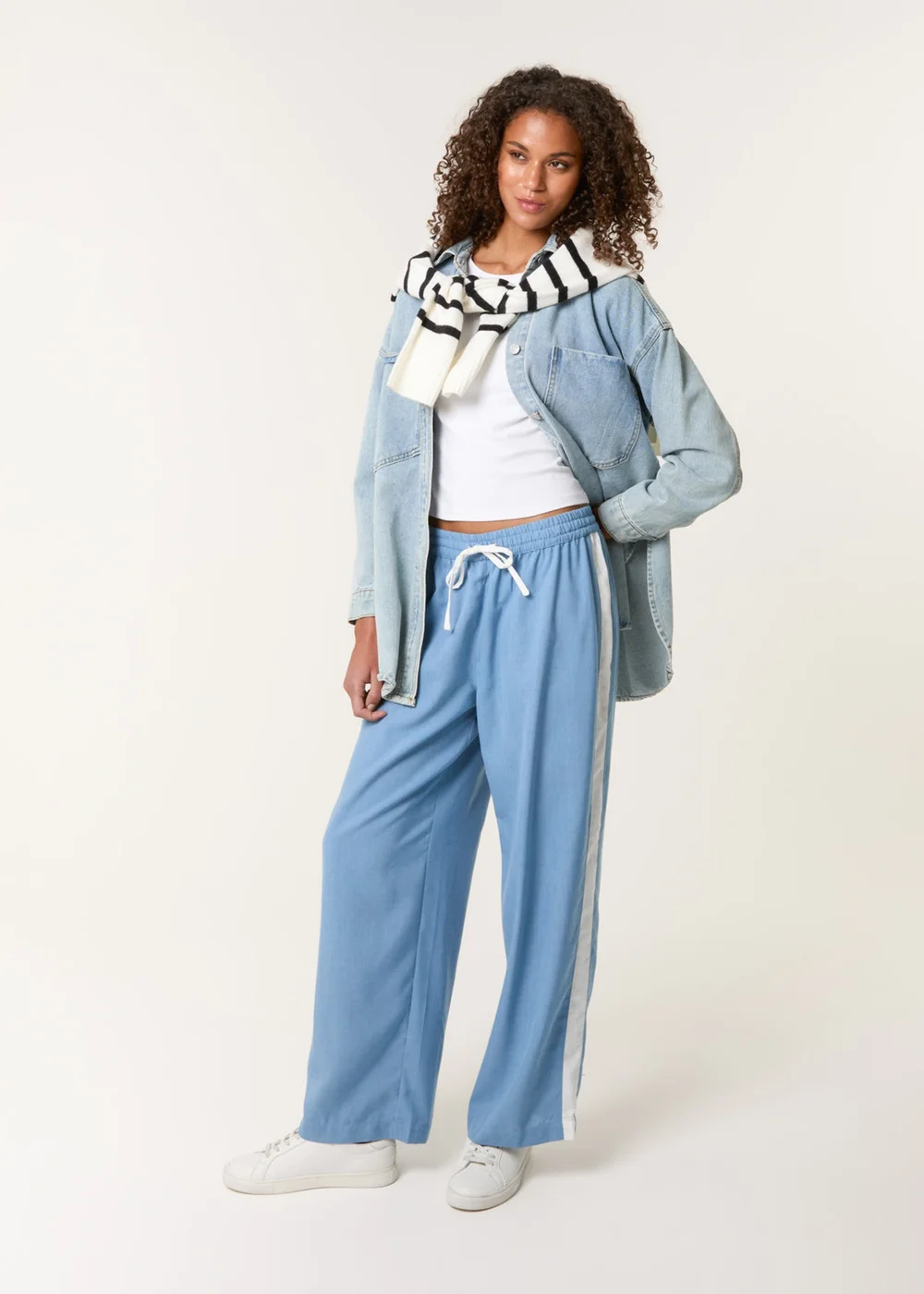 Blue Vanilla Blue Side Stripe Trouser - XL Image 1