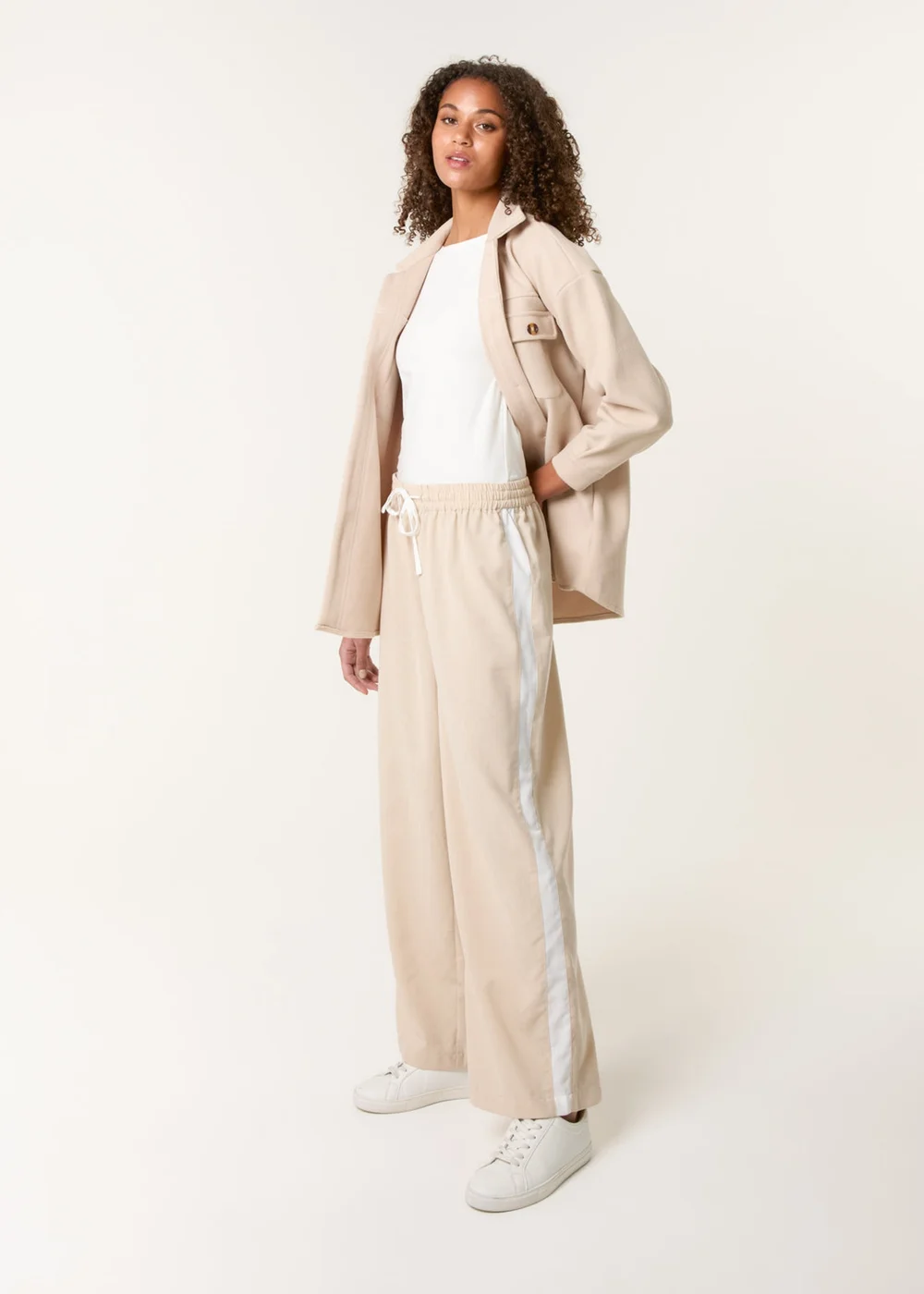 Blue Vanilla Stone Side Stripe Trouser - M Image 1