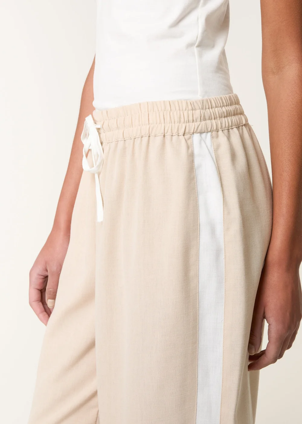 Blue Vanilla Stone Side Stripe Trouser - M Image 3