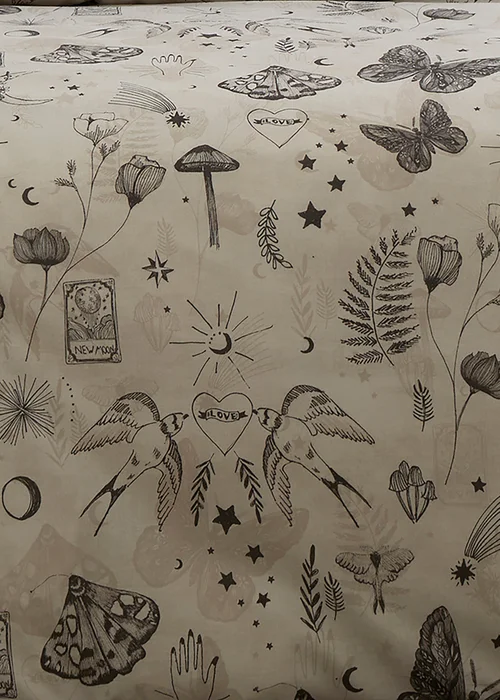 Fusion Celeste Reversible Grey Duvet Cover Set - Single Image 3