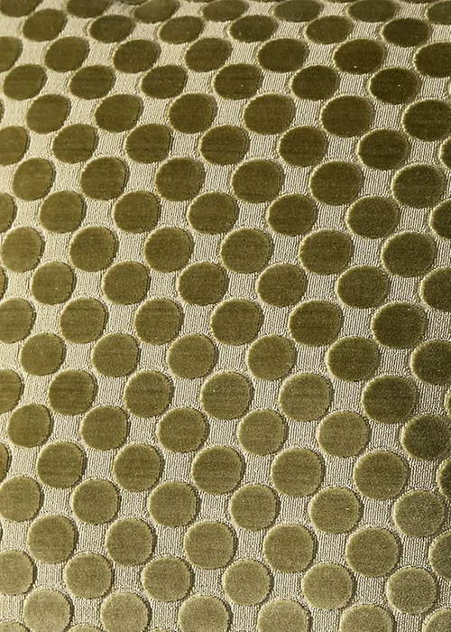 Soiree Velvet Spot Velvet Green Filled Cushion - 43W X 43D Image 3
