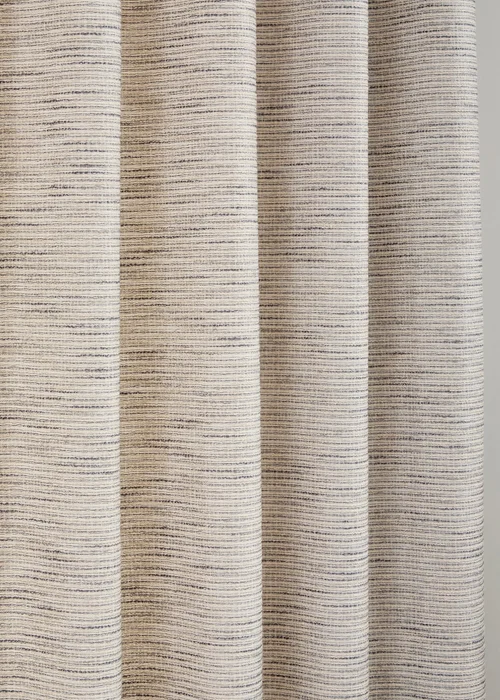 Curtina Talon Jacquard Heavyweight Grey Eyelet Curtains - 46W X 54D (117x137cm Image 3