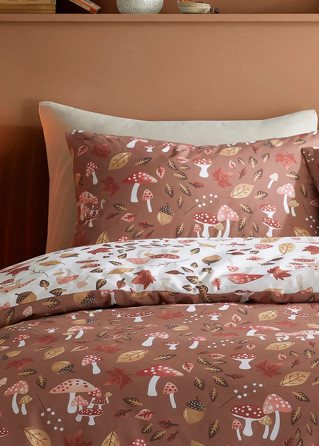 Fusion Woodland Dreams Reversible Natural Duvet Cover Set