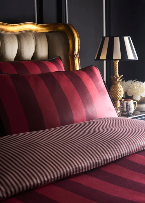 Laurence Llewelyn-Bowen Festivo Circus Stripe Red Duvet Cover Set - King Image 2