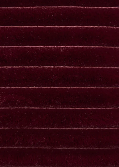 Appletree Morritz Soft Faux Fur Burgundy Filled Cushion - 43W X 43D Image 4