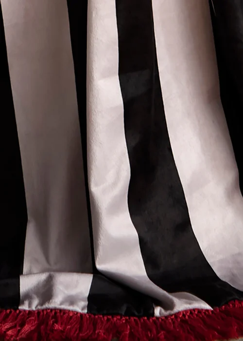 Laurence Llewelyn-Bowen Festivo Stripe Velvet Black Throw - 130 x 180cm Image 4