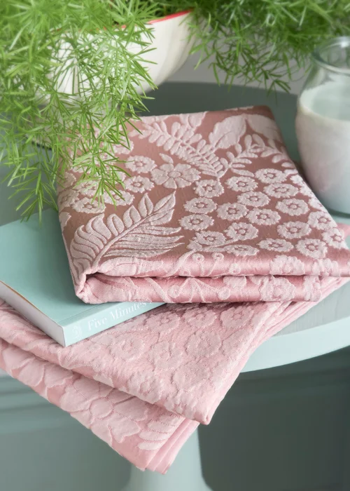 Appletree Toria Reversible Tufted Blush Duvet Cover Set - Double Image 4