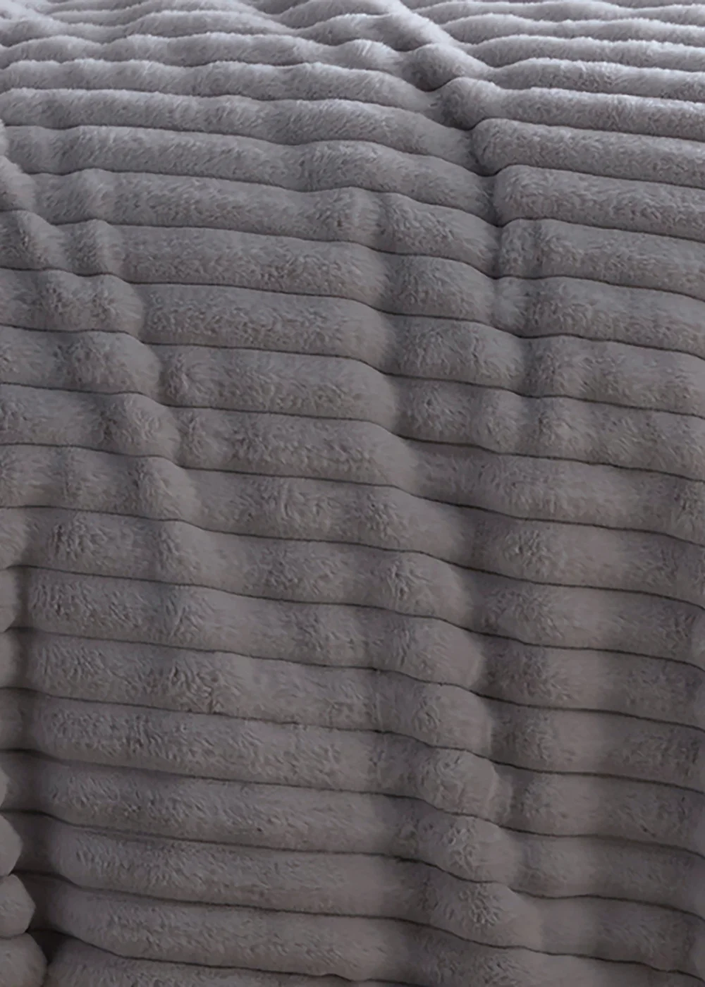 Appletree Morritz Soft Faux Fur Grey Duvet Cover Set - Double Image 3