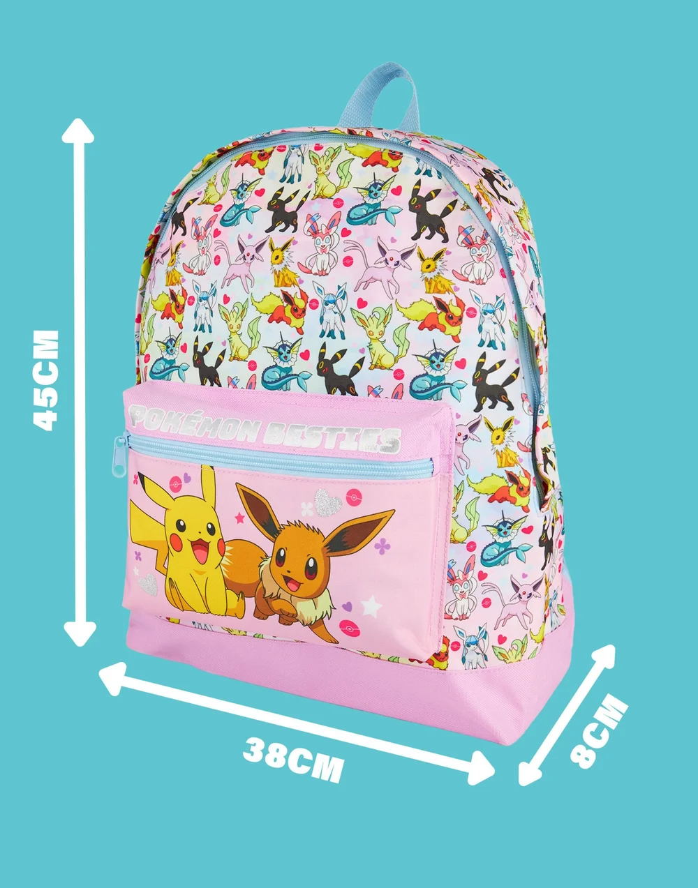 Vanilla Underground Pokemon Kids Multicoloured Front Print Backpack - One Size Image 5