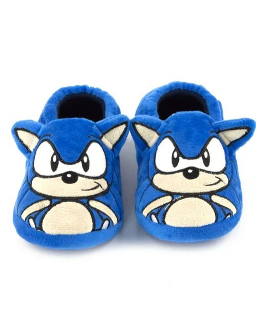 Sonic The Hedgehog Boys Blue 3D Slippers (9 Younger - 2.5 Older) - 1 Infants Image 2
