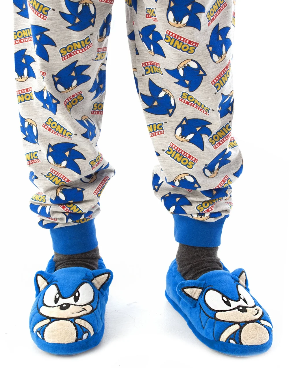 Sonic The Hedgehog Boys Blue 3D Slippers (9 Younger - 2.5 Older) - 1 Infants Image 3