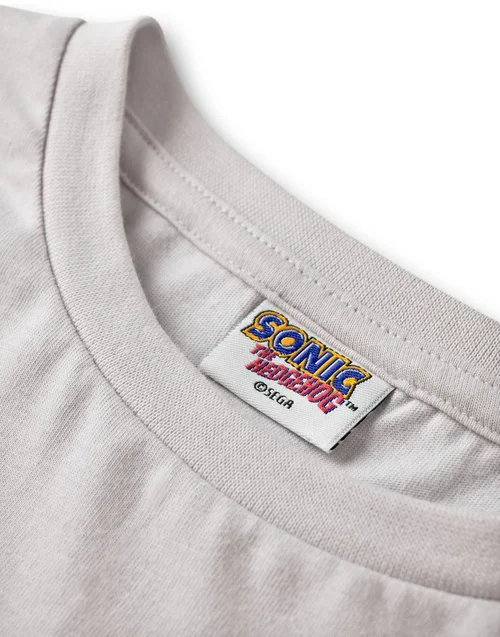 Sonic The Hedgehog Unisex Kids Grey Graffiti Long Sleeved T-Shirt (4 - 12 Years) - 5-6 Yrs Image 2