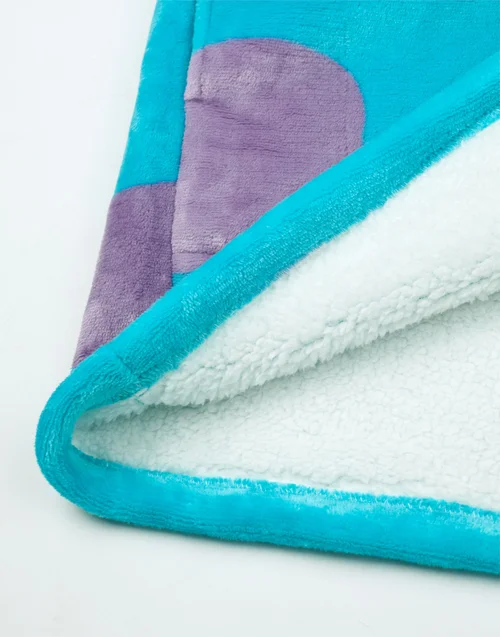 Disney Unisex Blue Monster Inc Sully Blanket Hoodie - One Size Image 5