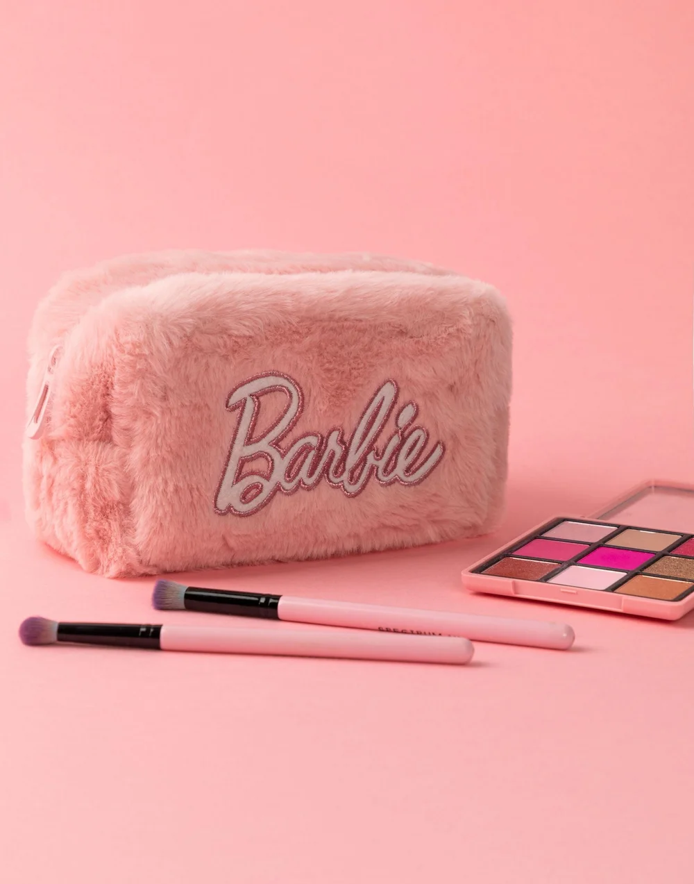Vanilla Underground Barbie Adults Furry Makeup Pink Bag - One Size Image 2