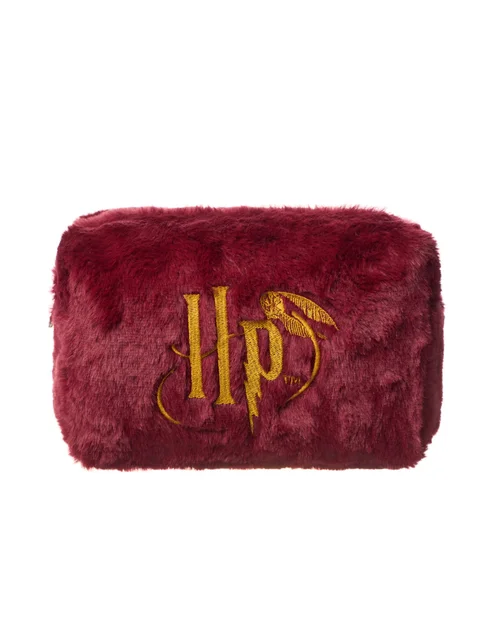 Harry Potter Womens Red Golden Snitch Makeup Bag & Mirror - One Size Image 3