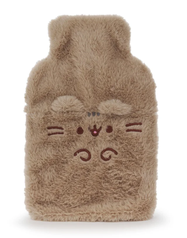 Pusheen Womens Brown Novelty Face Hot Water Bottle