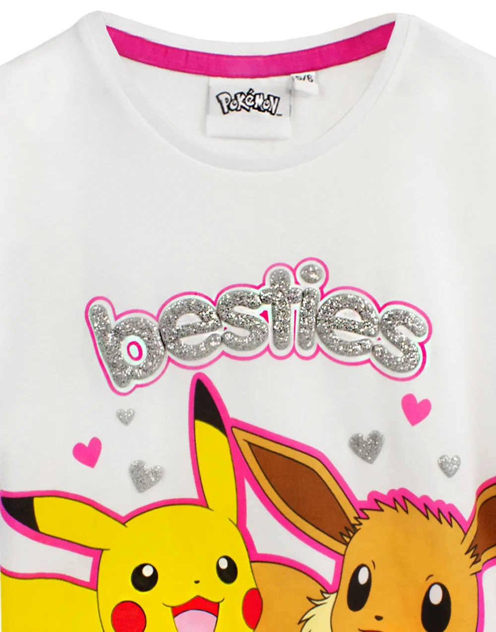 Pokemon Kids White Pikachu Eeevee Pyjama Set (3 - 12 Years) - Age 7-8 Years Image 4